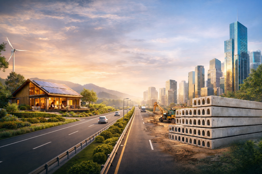 Sustainable Construction in India: Why Eco-Friendly Farmhouses and PCC Panel Technology Are Shaping the Future